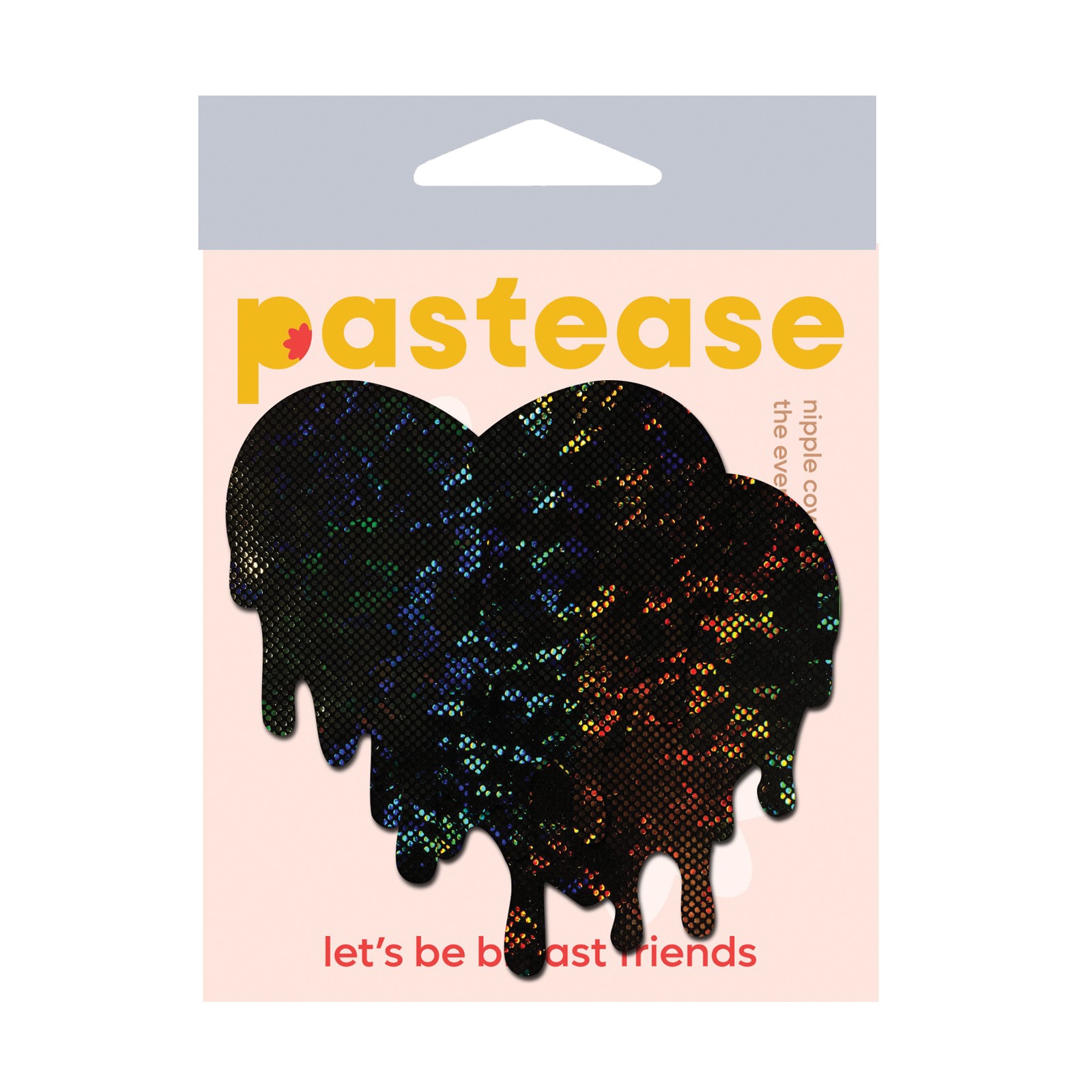 Pasties Nipple Melty Heart Pastease Negro O/S