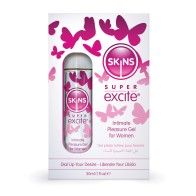 Skins Super Excite Clitoral Stimulation Gel for Enhanced Pleasure