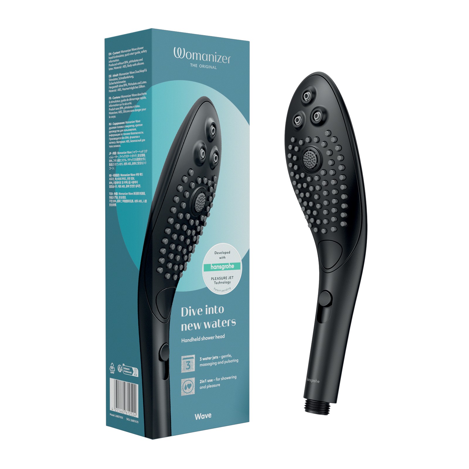 Womanizer Wave Shower Head Black