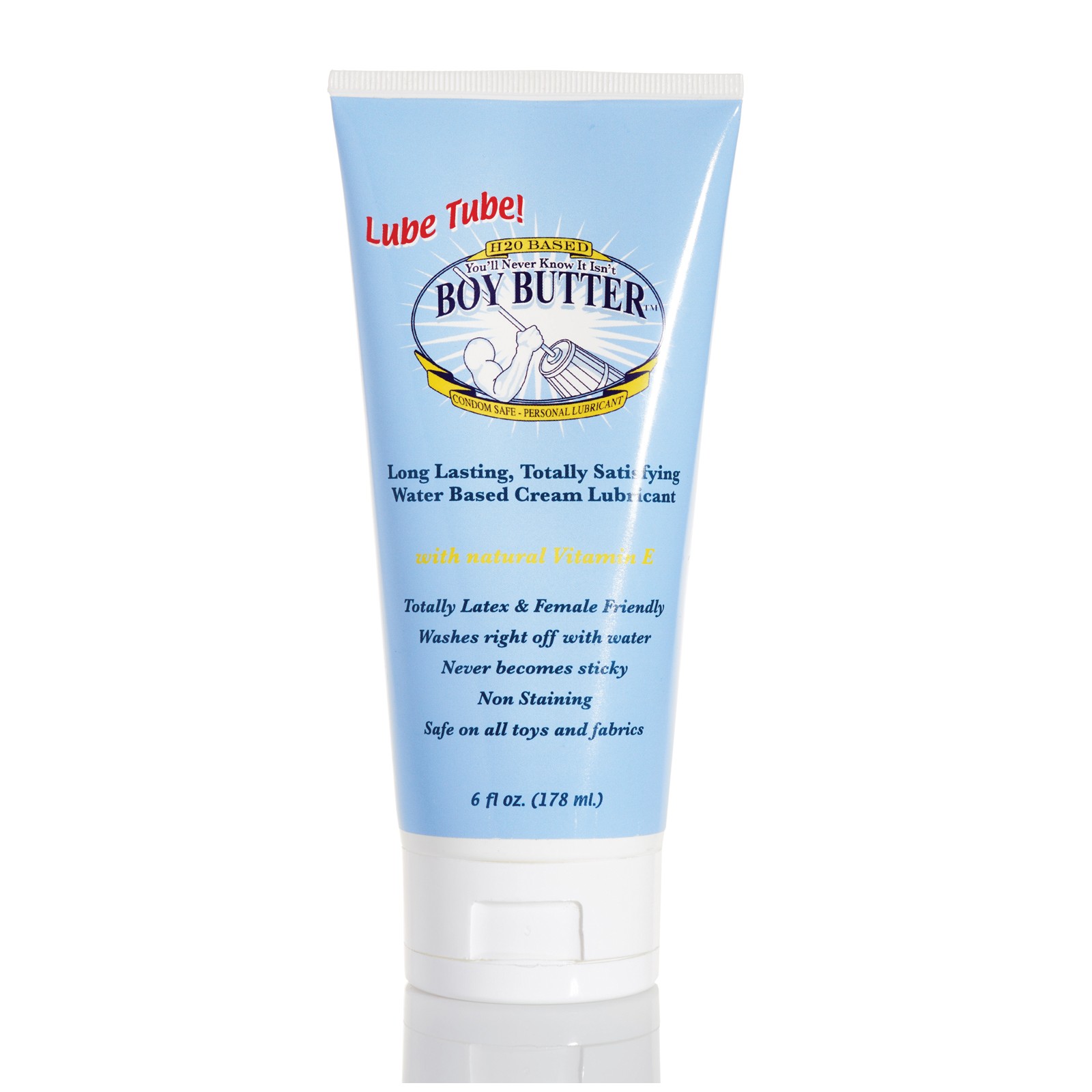 Boy Butter H2O Lubricant Tube 6 oz