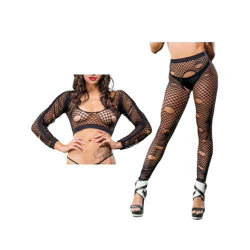 Beverly Hills Naughty Girl Crotchless Leggings - Bold Style