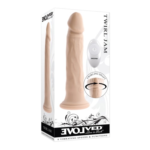 Evolved Twirl Jam Ivory Vibrator