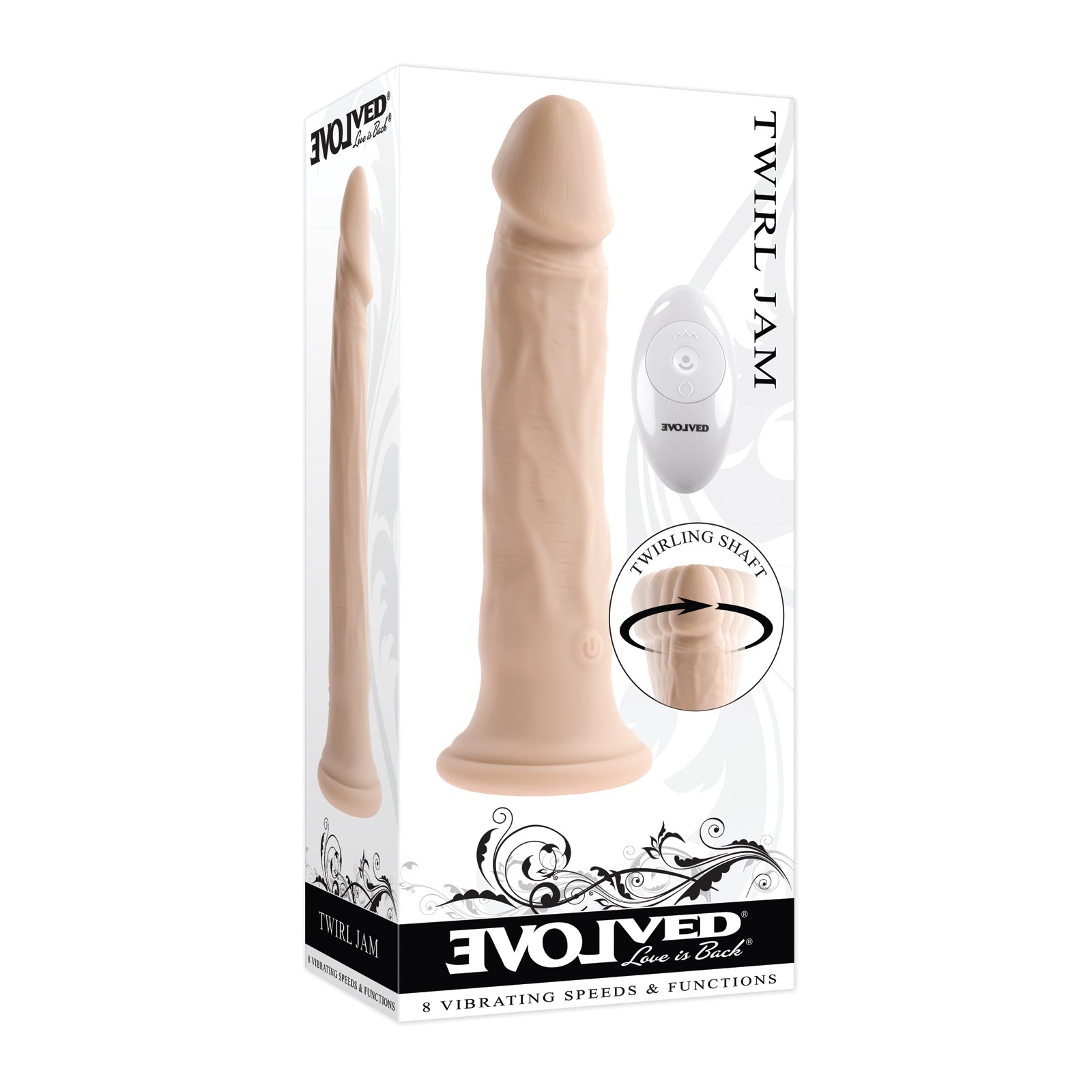 Evolved Twirl Jam Ivory Vibrator