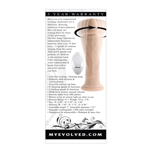 Evolved Twirl Jam Vibrador Marfil