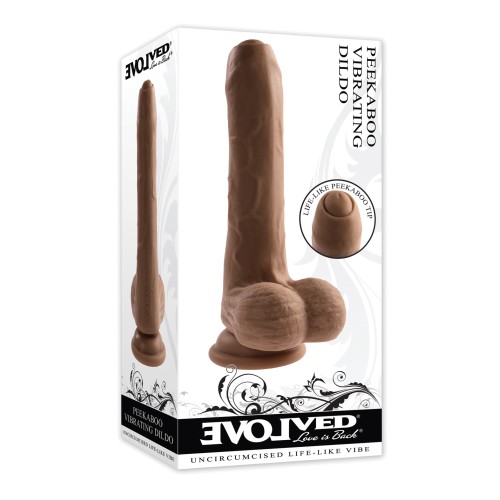 Evolved Peek A Boo Dildo Vibrador Placer Realista