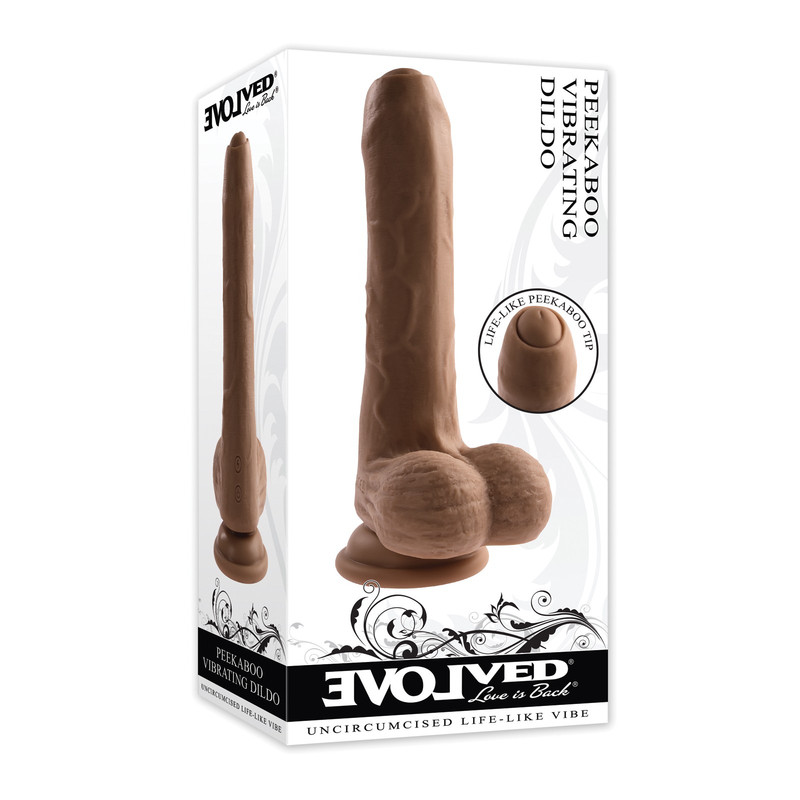 Evolved Peek A Boo Vibrating Dildo Realistic Pleasure