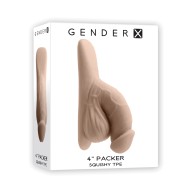 Gender X 4-Inch Packer for Comfort and Realism