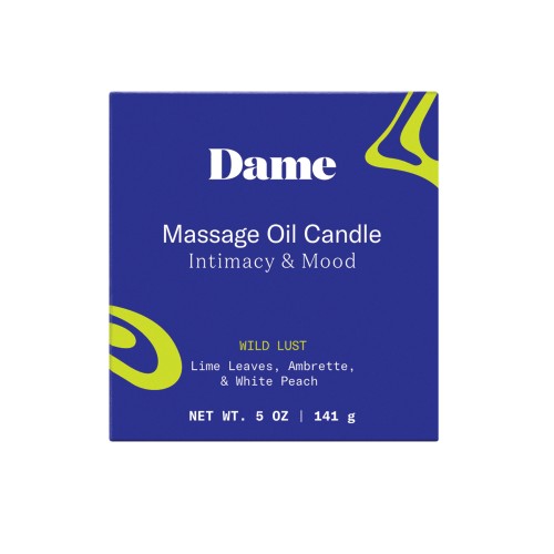 Dame Massage Oil Candle - Wild Lust for Romantic Relaxation