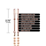 Pinzas para Pezones Nixie Pearl Drop - Oro Rosa