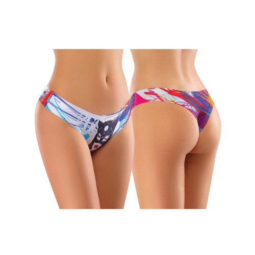 Mememe Cabal Printed Thong