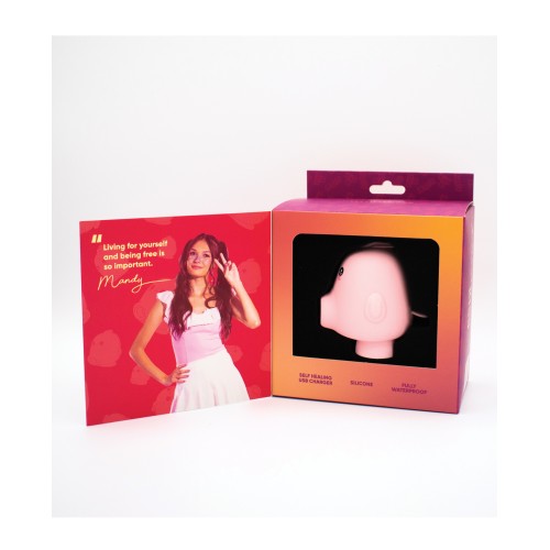 Kawaii Kiss Clit Flicker & Air Stimulator - Pink