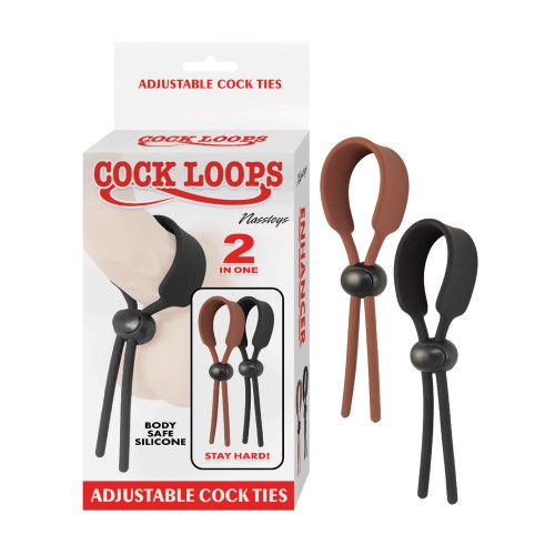 Tiras Ajustables Cock Loops Marrón Negro