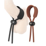 Cock Loops Adjustable Cock Ties Brown Black