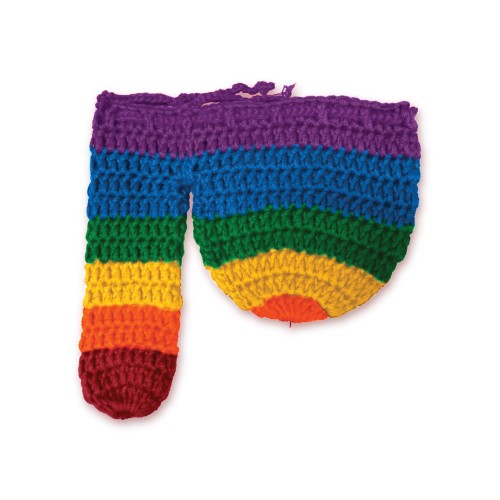 Rainbow Willy Warmer for Winter Fun