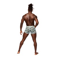 Seamless Sheer Flamingo Mesh Shorts - Male Power