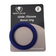 Anillo Donut de Silicona Ancha 2" Azul Spartacus