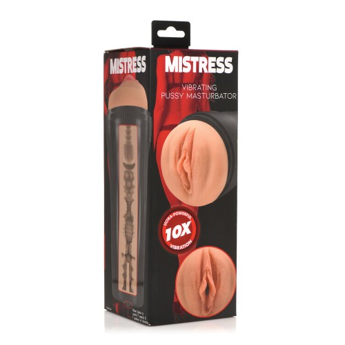 Masturbador Vibrante Mistress Curve Toys - Beige