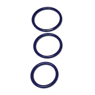 Spartacus Seamless Stainless Steel C-Ring Pack of 3 Blue