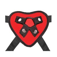 Lux Fetish Heart Strap-On Harness and Dildo