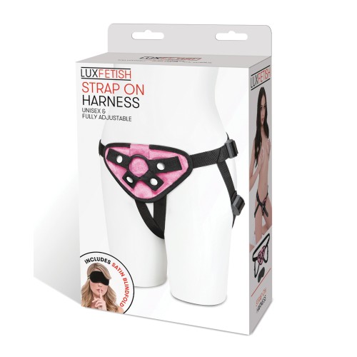 Lux Fetish Strap-On Harness - Pink Pleasure