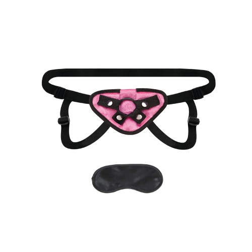 Lux Fetish Strap-On Harness - Pink Pleasure