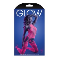 UV Reactive Halter Bodystocking & G-String Set