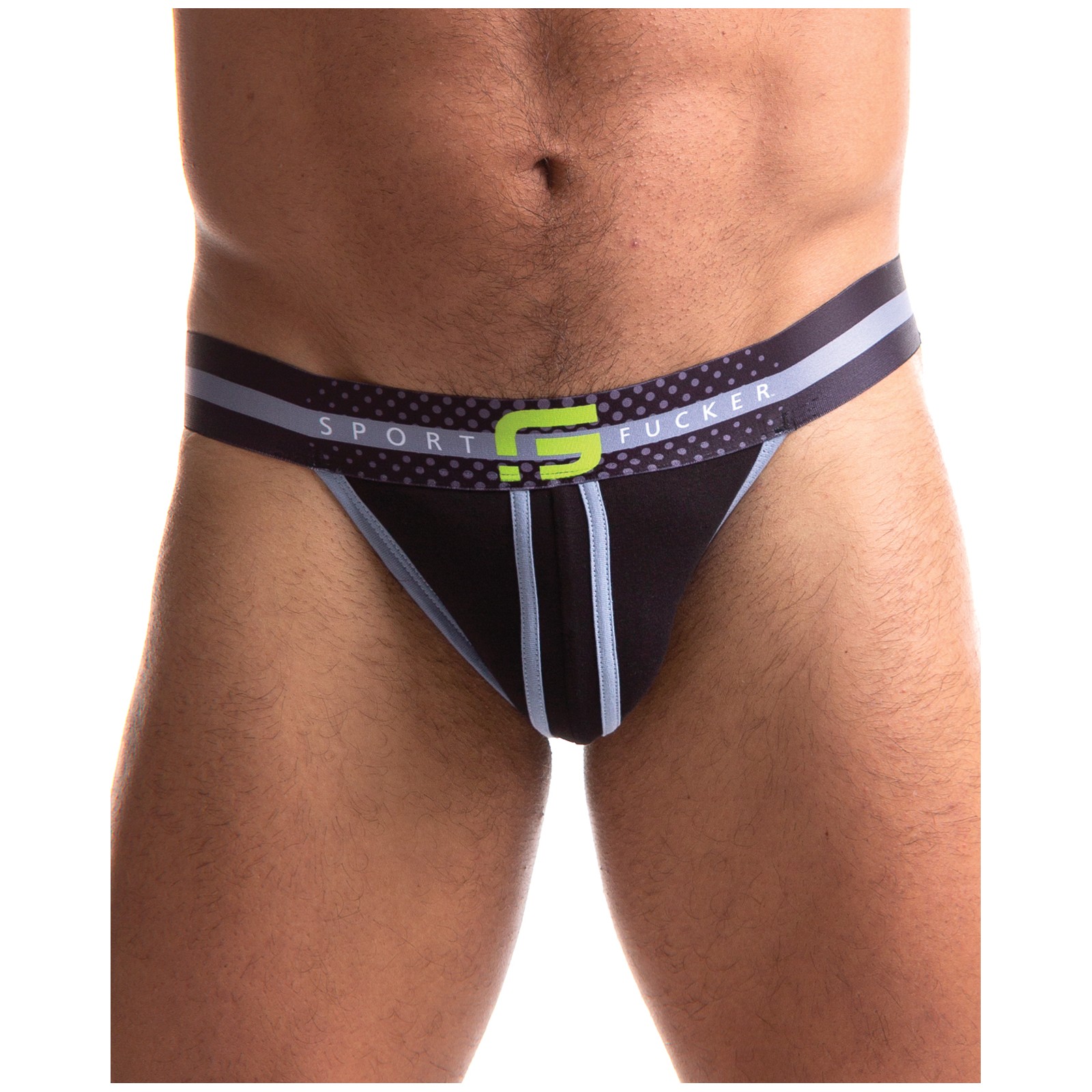 Sport Fucker Jersey Jock Large Black