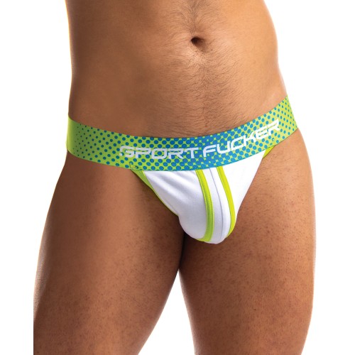 Jock Jersey Sport Fucker - Verde Claro/Blanco