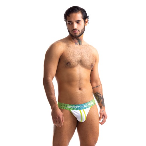 Sport Fucker Jersey Jock - L Green/White