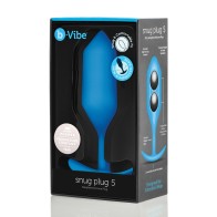 b-Vibe Snug Plug 5 con Peso para Placer Sensacional