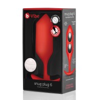 b-Vibe Weighted Snug Plug 6 Red