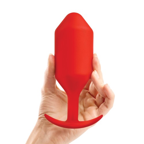 b-Vibe Weighted Snug Plug 6 Red