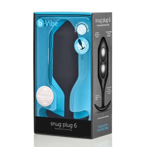 Cómodo b-Vibe Snug Plug 7 con Peso para Placer Aumentado