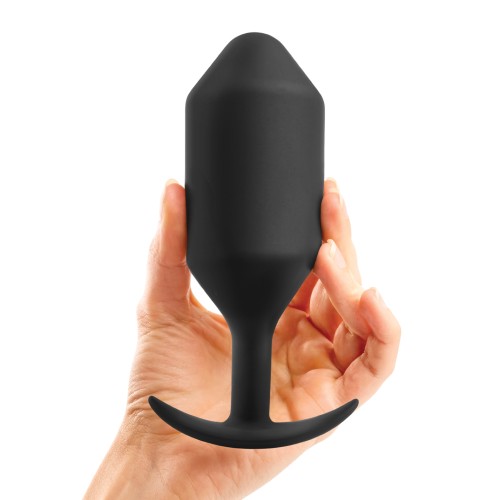 Cómodo b-Vibe Snug Plug 7 con Peso para Placer Aumentado