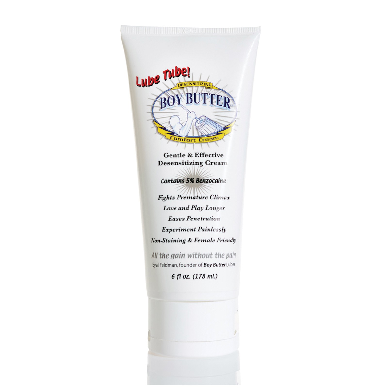 Boy Butter Desensitizing Comfort Cream - 6 oz Lube Tube