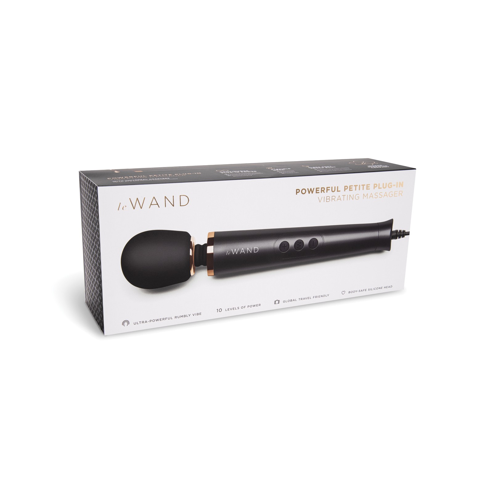 Le Wand Petite Plug-In Vibrating Massager Black