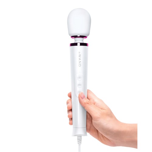 Le Wand Powerful Petite Plug-In Vibrator White