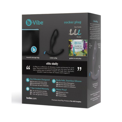 b-Vibe Rocker Plug Negro