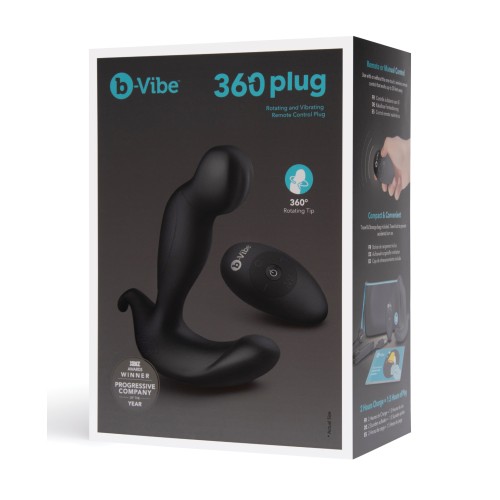 b-Vibe 360 Plug - Black for Doubling Pleasure