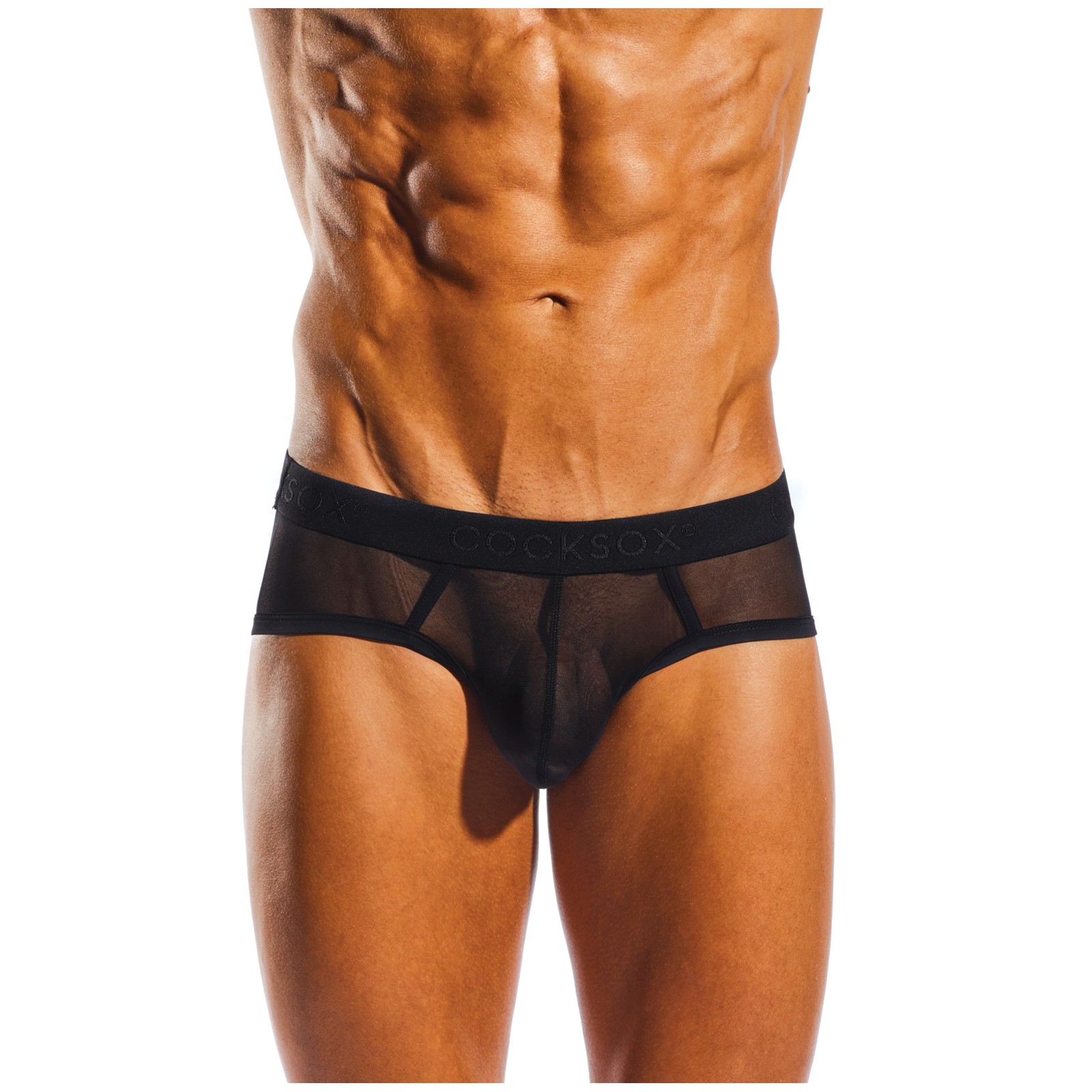 Brief Deportivo Cocksox de Malla con Pouch Contorneado Nero M