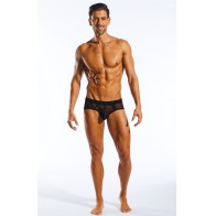 Brief Deportivo Cocksox de Malla con Pouch Contorneado Nero M