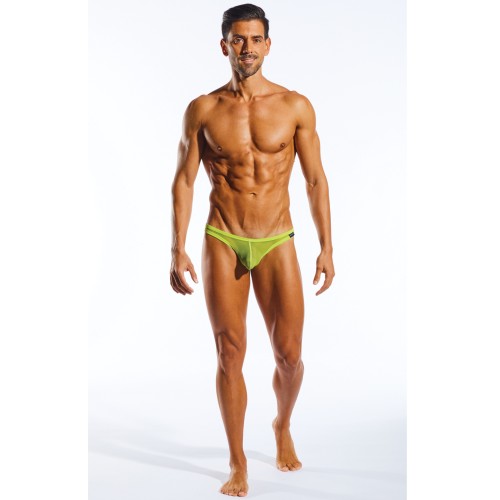 Cocksox Mesh Pouch Thong Citrus Green LG