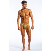 Cocksox Mesh Enhancing Slingshot Citrus Green - Men's Underwear