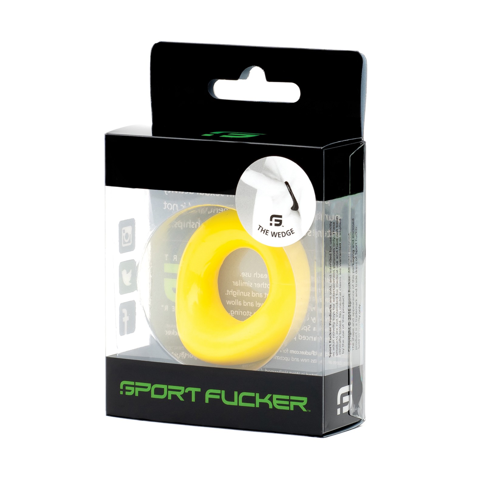 Sport Fucker Wedge Cockring - Yellow