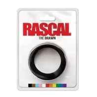 Rascal The Brawn Silicone Cock Ring - Black