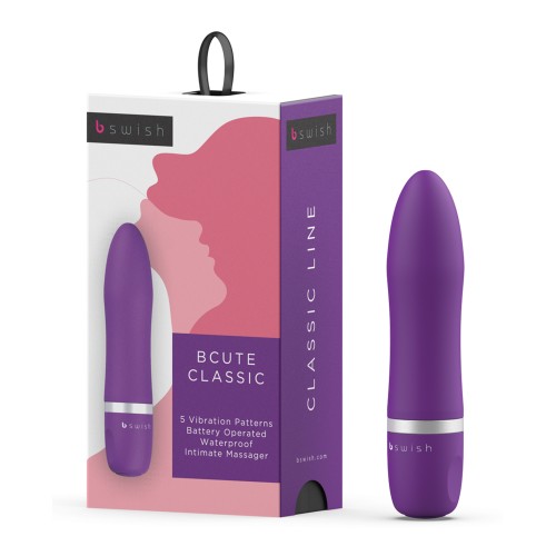 Bcute Classic Waterproof Silicone Massager Purple