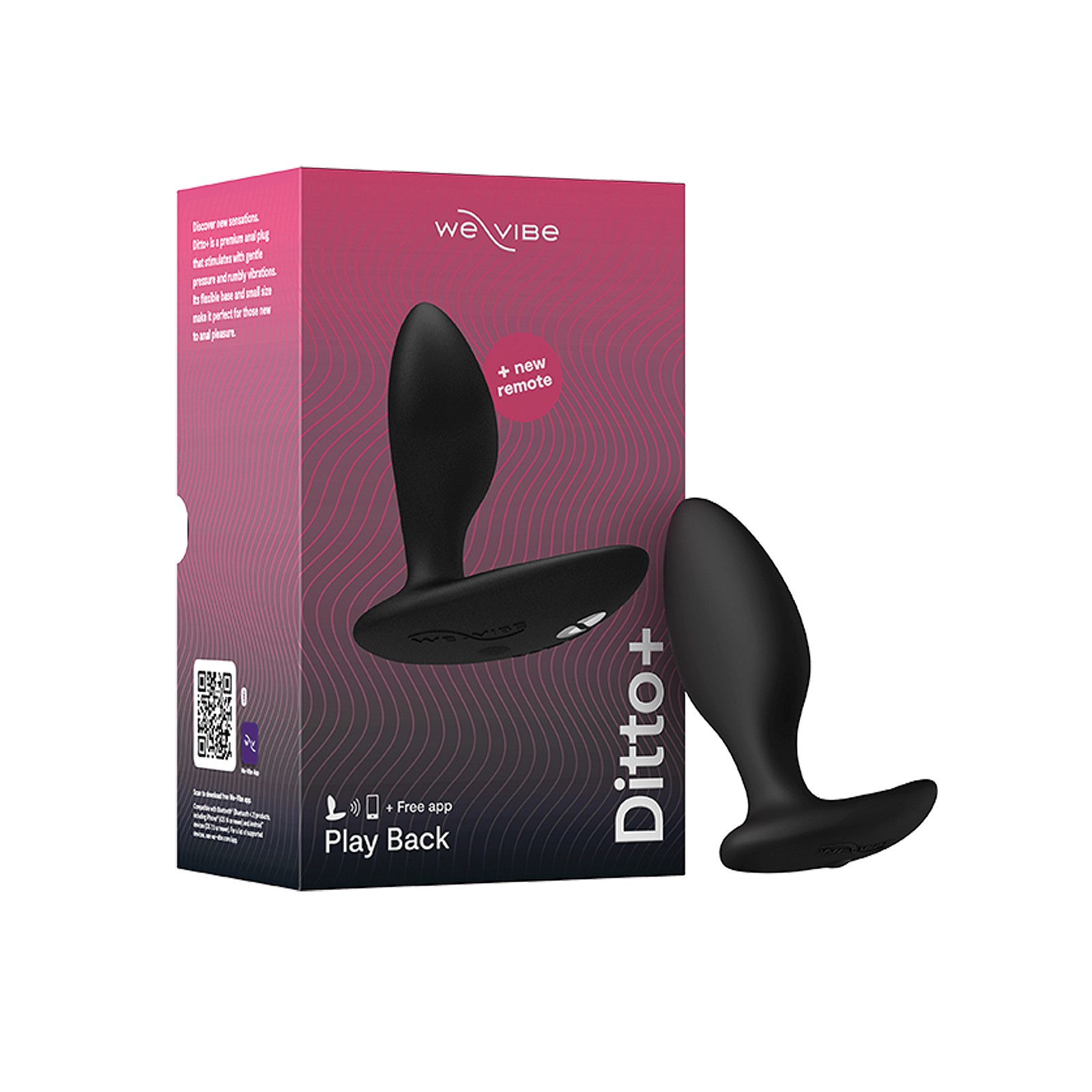 We-Vibe Ditto+ - Negro Satinado