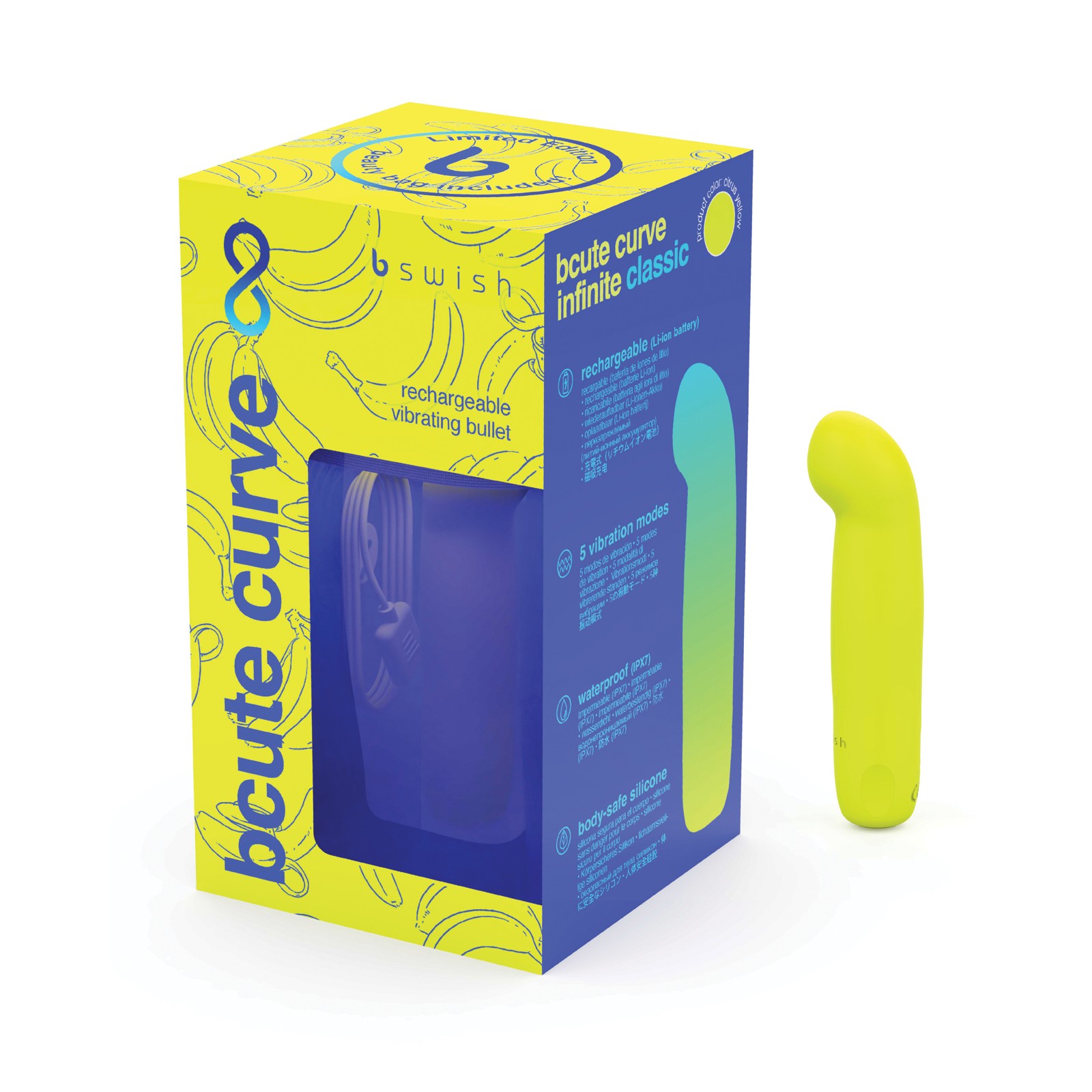 Bcute Curve G-Spot Bullet - Citrus Yellow