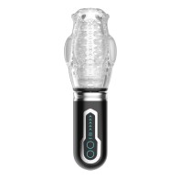 Thrusting, Vibrating & Rotating Oral Sex Masturbator Black