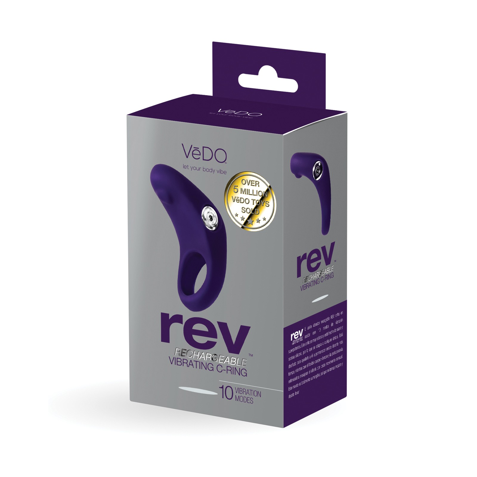 VeDO Rev Rechargeable C Ring - Purple